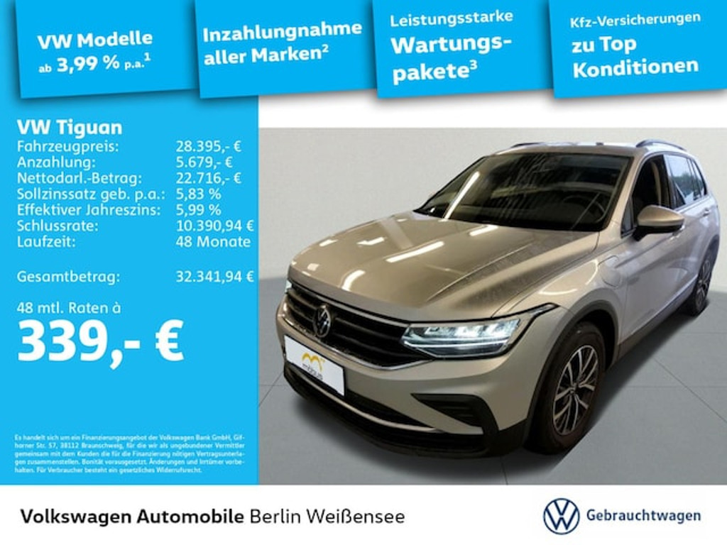 Volkswagen Tiguan DSG Life eHybrid 1.4 TSI