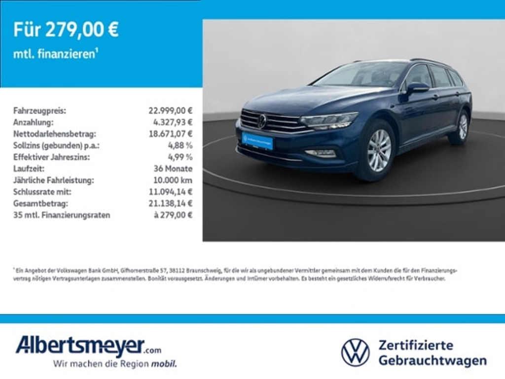 Volkswagen Passat DSG Variant 2.0 TDI