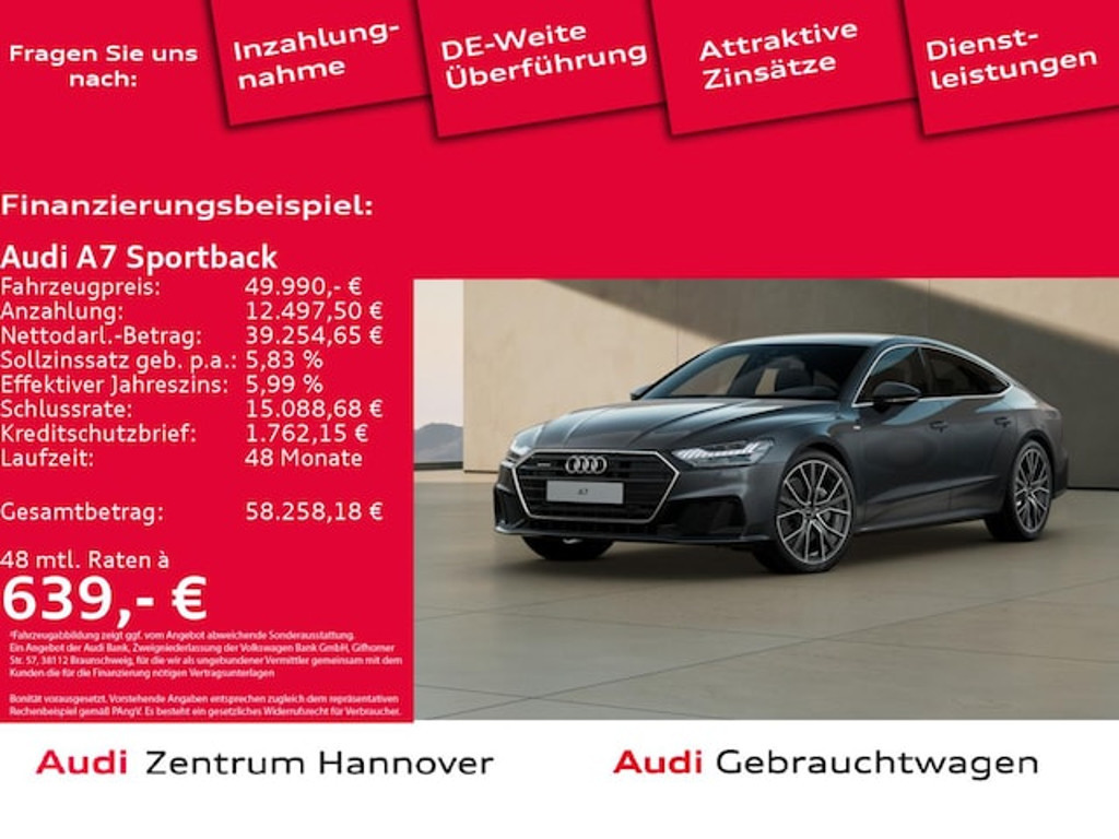 Audi A7 Sportback Quattro S-Tronic 55 TFSI