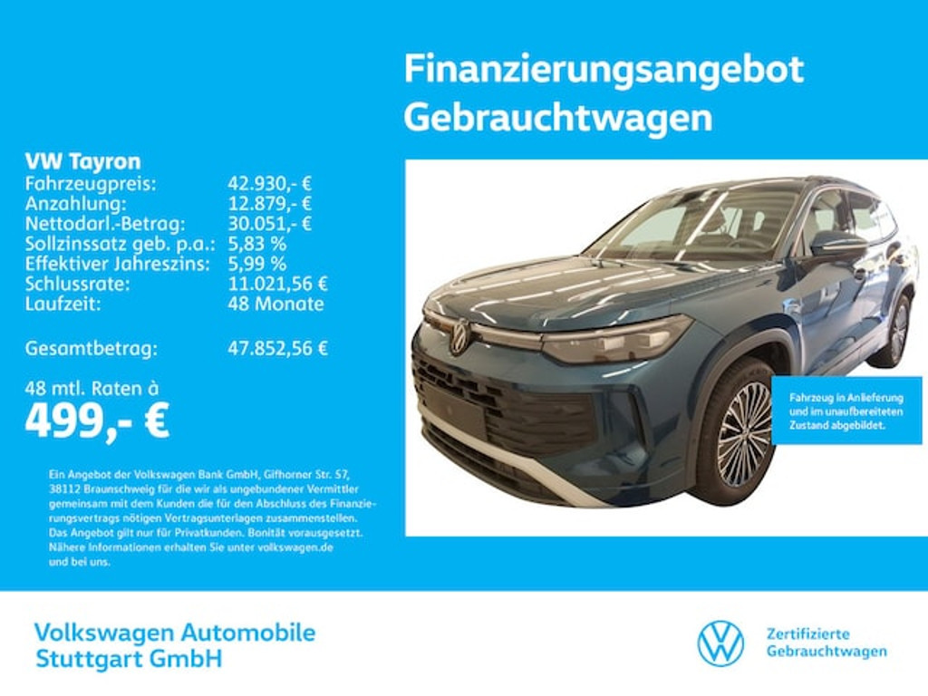 Volkswagen Tayron DSG Life 1.5 TSI