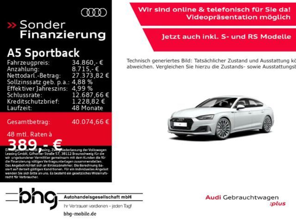 Audi A5 S-Tronic 40 TDI