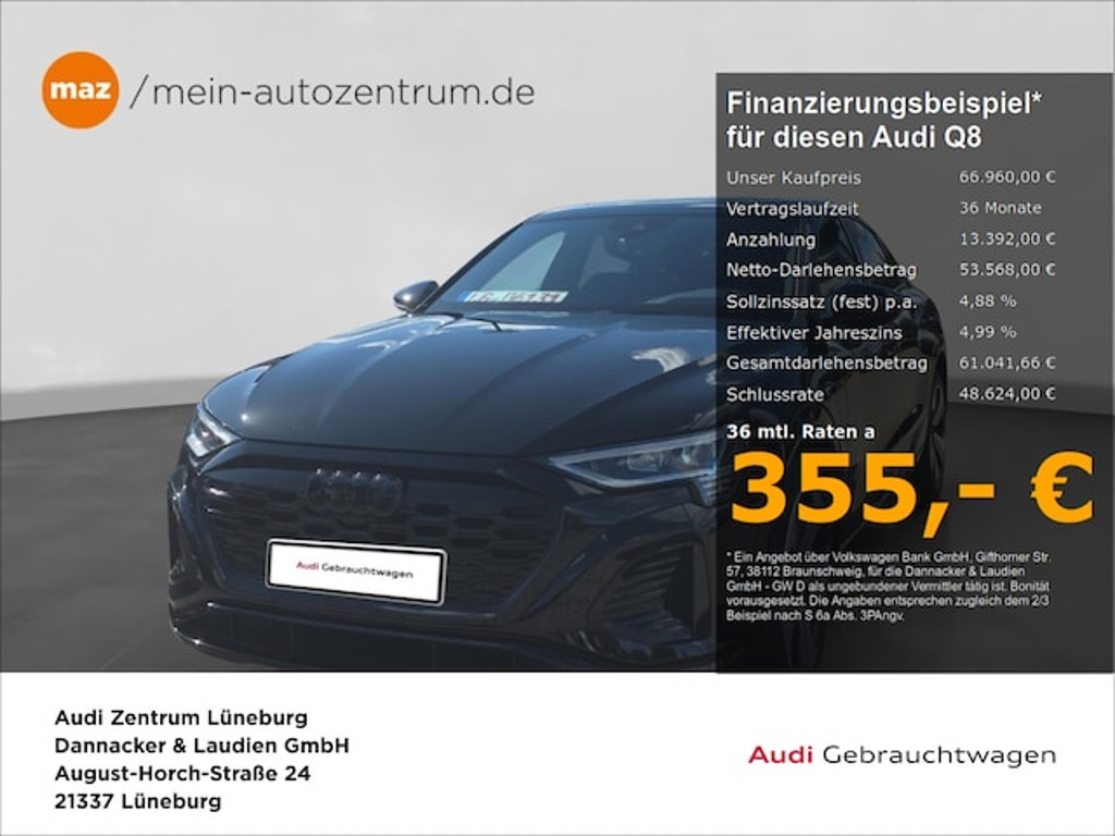 Audi Q8 e-tron Sportback Quattro S-Line 55