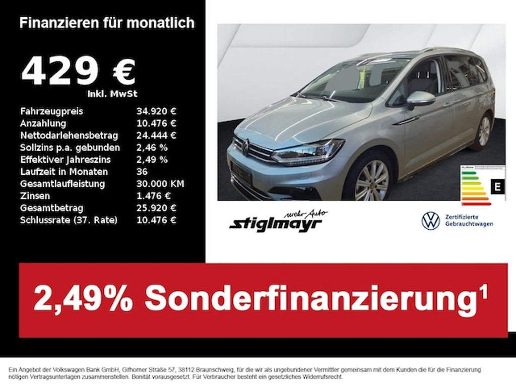 Volkswagen Touran DSG R-Line 1.5 TSI