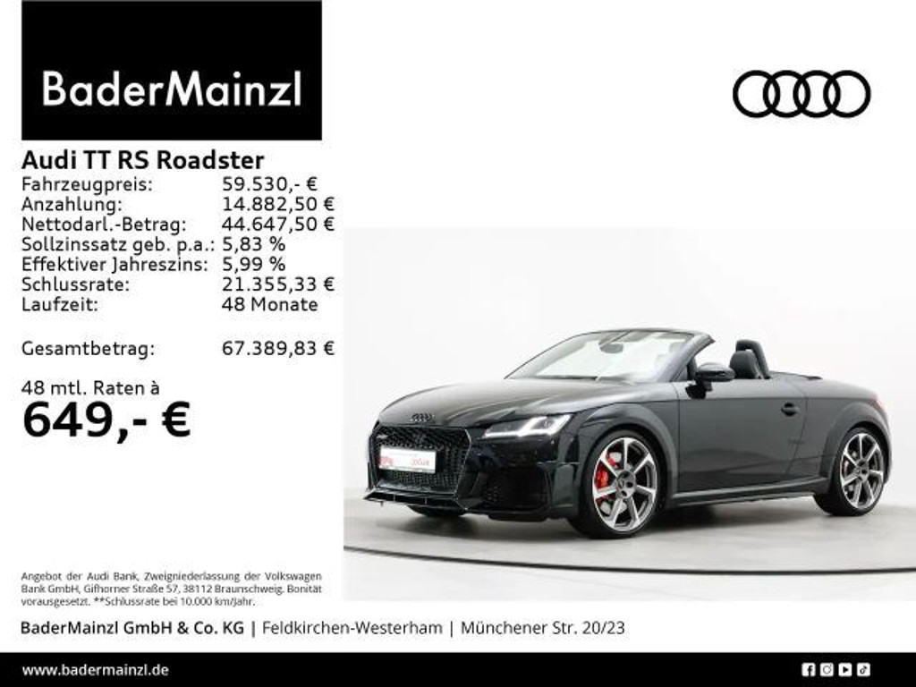 Audi TT RS Cabriolet S-Tronic