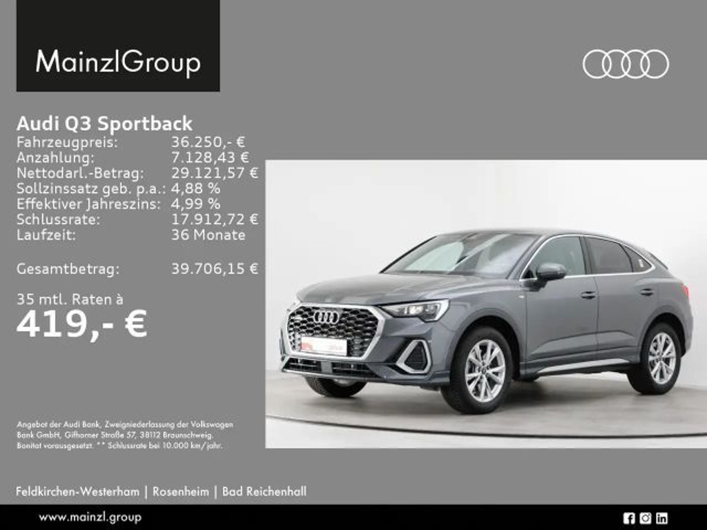 Audi Q3 Quattro S-Line S-Tronic 40 TFSI