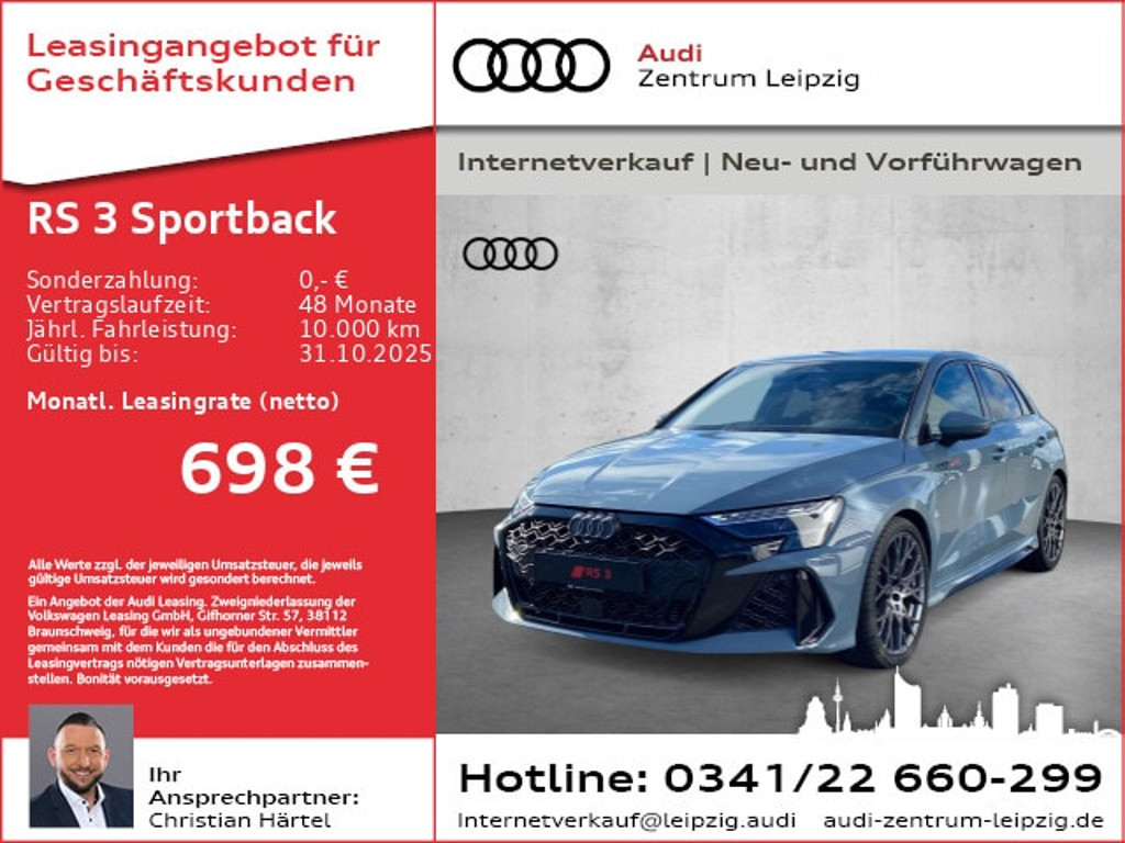 Audi RS3 Sportback Quattro S-Tronic