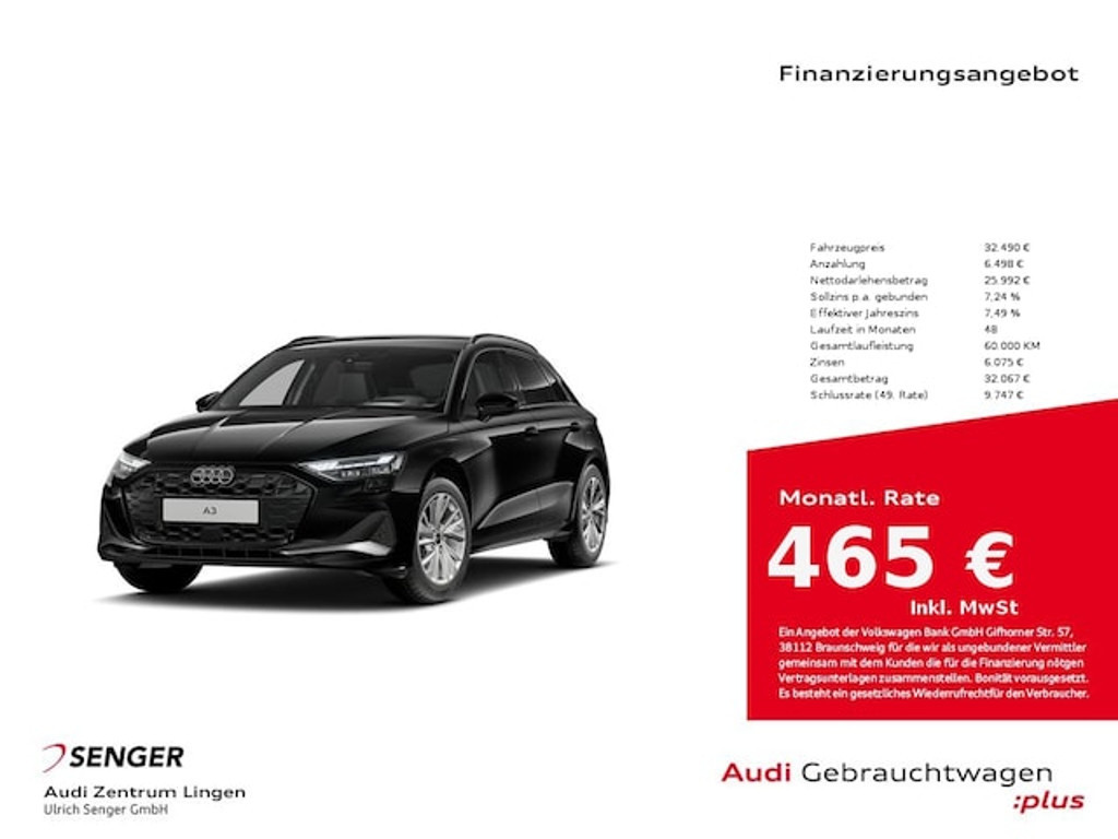 Audi A3 Sportback 30 TFSI