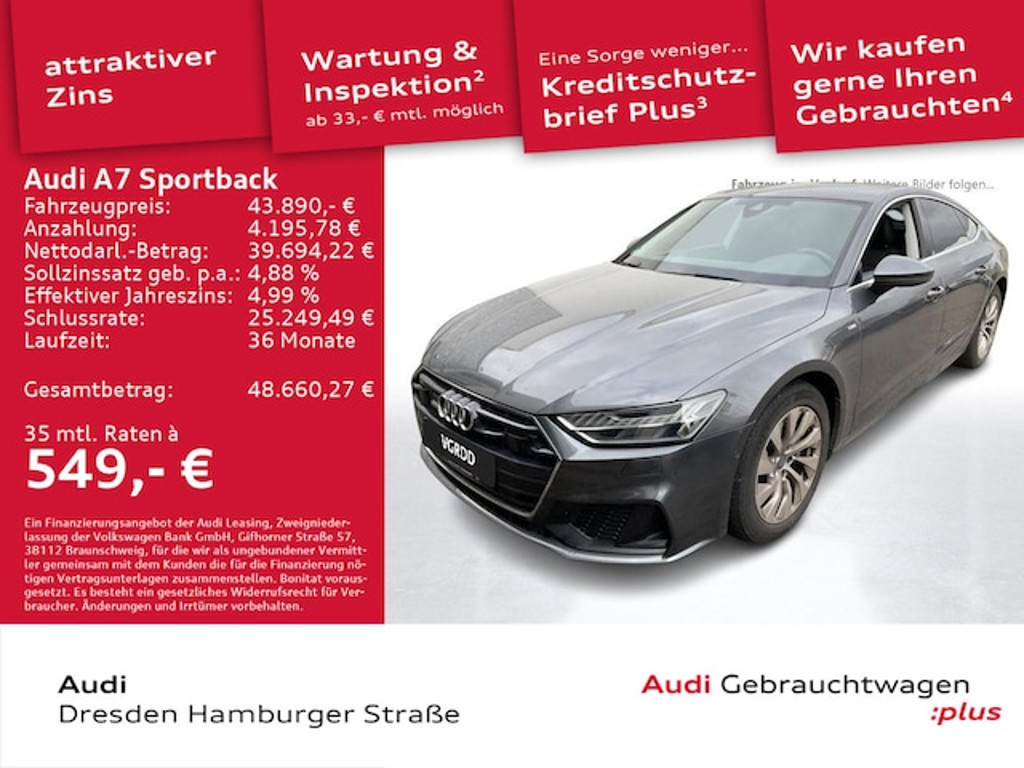 Audi A7 Sportback Quattro S-Tronic 40 TDI
