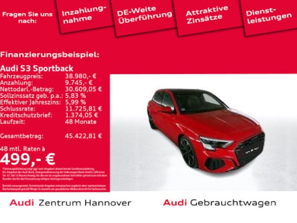 Audi S3 Sportback Quattro S-Tronic
