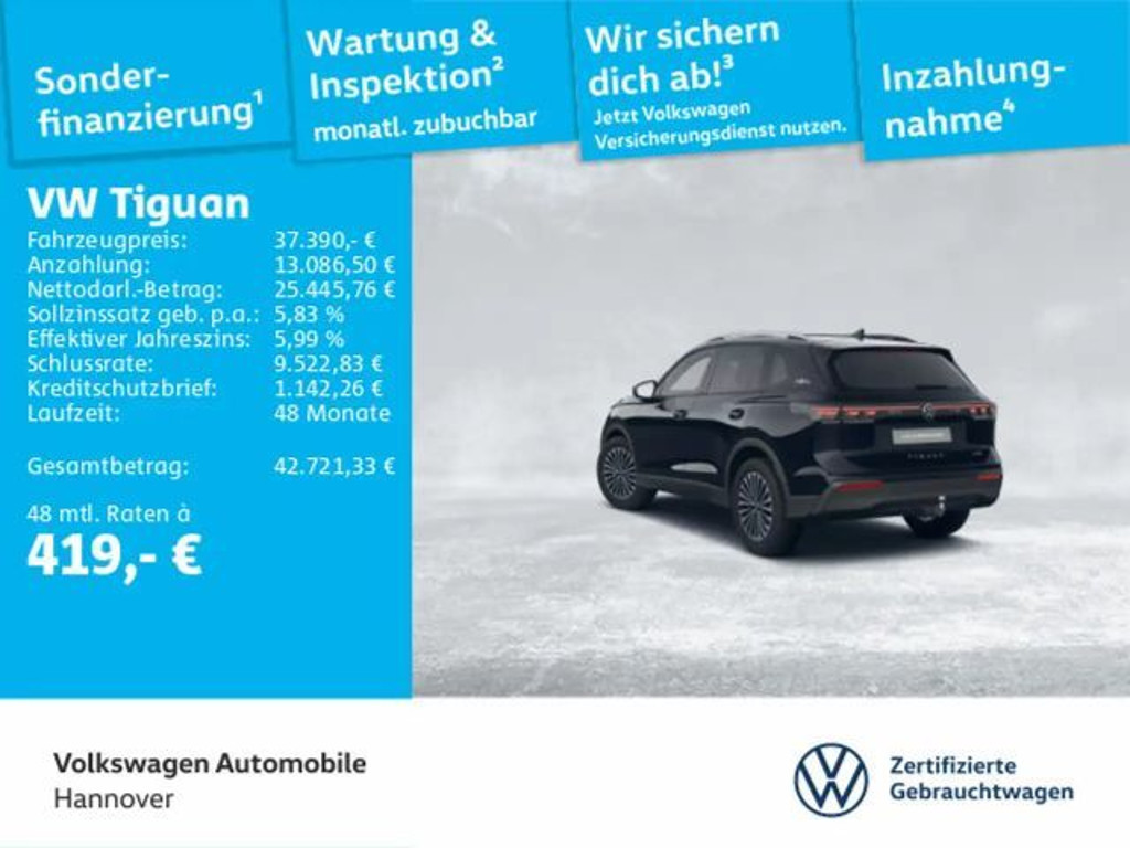 Volkswagen Tiguan DSG IQ.Drive 1.5 eTSI