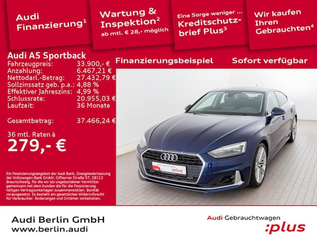 Audi A5 Sportback S-Tronic 35 TFSI