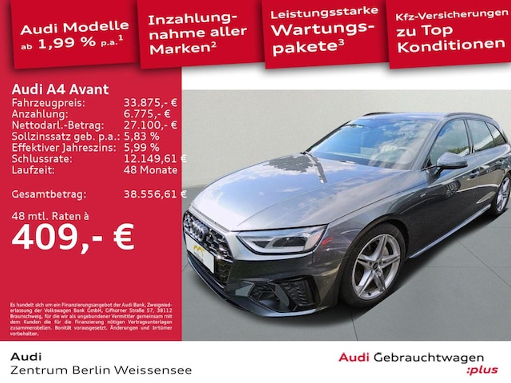 Audi A4 Avant Quattro S-Line S-Tronic 40 TDI