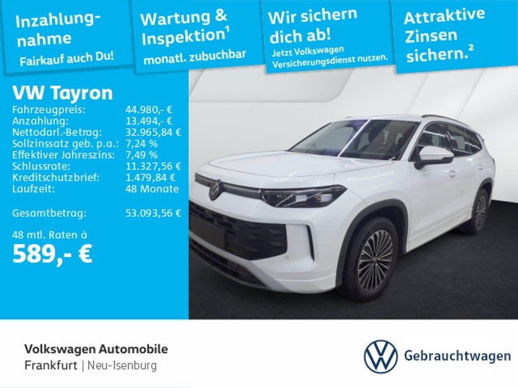 Volkswagen Tayron 4Motion DSG Life 2.0 TDI