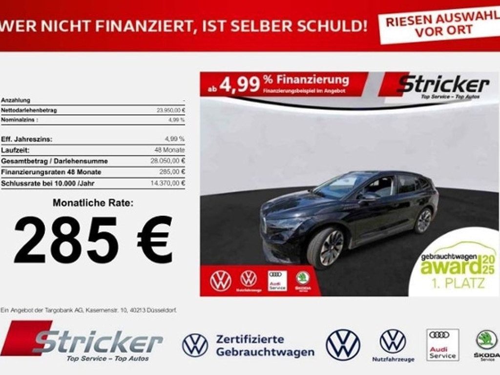 Skoda Enyaq iV60 Lodge  285,-ohne Anzahlung LED-Matrix Wärmep