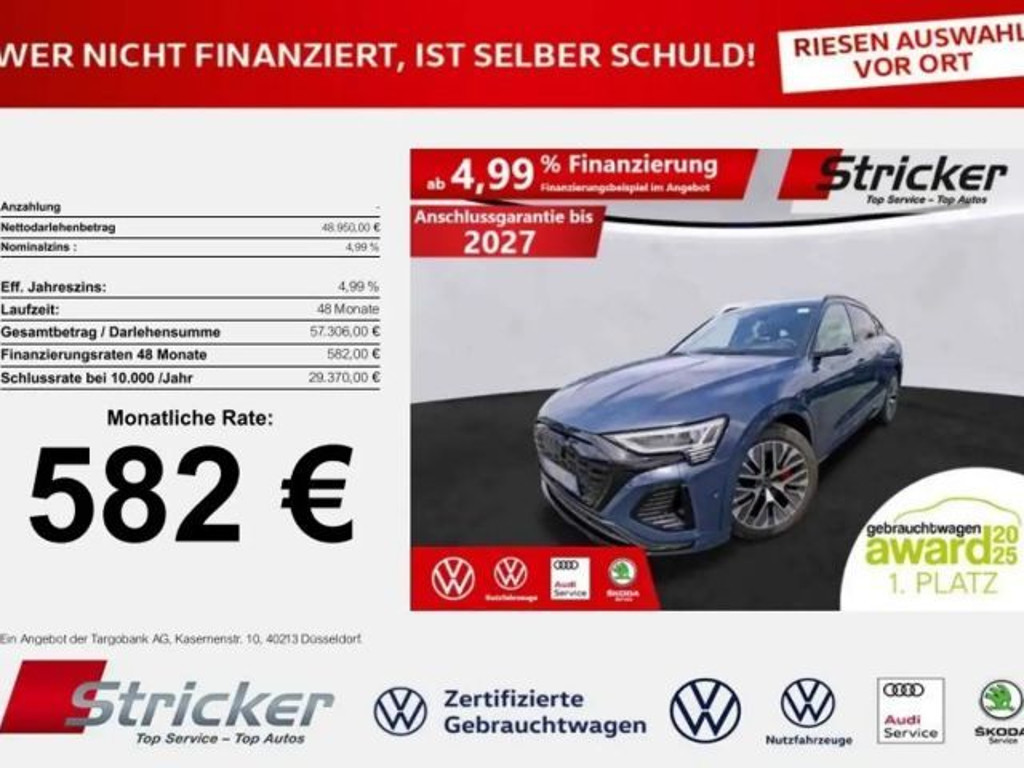 Audi Q8 e-tron Sportback Quattro S-Line