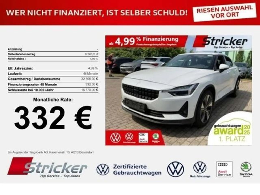 Polestar 2 Long range Single motor Pilot