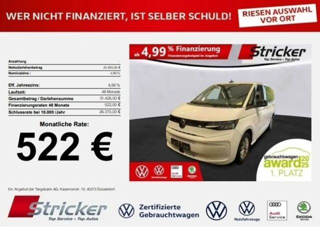 Volkswagen Multivan DSG 2.0 TDI T7