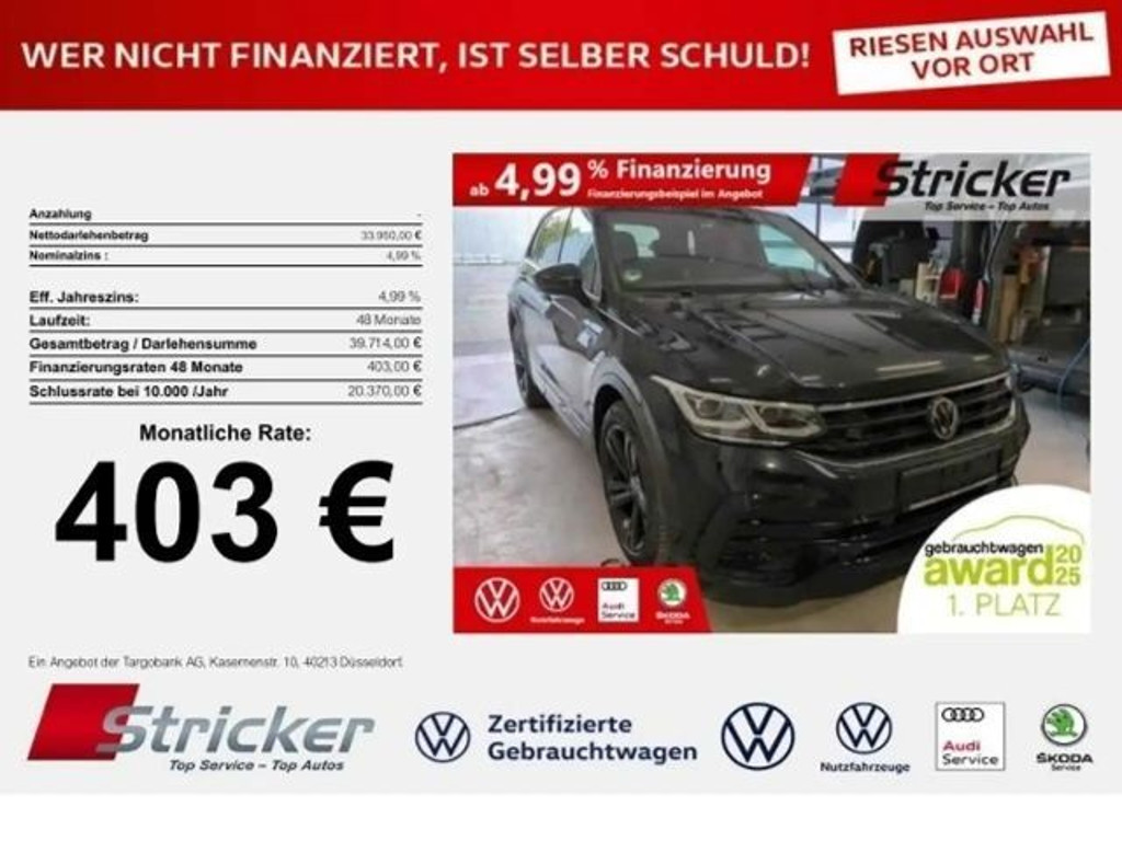 Volkswagen Tiguan DSG Style R-Line 2.0 TDI