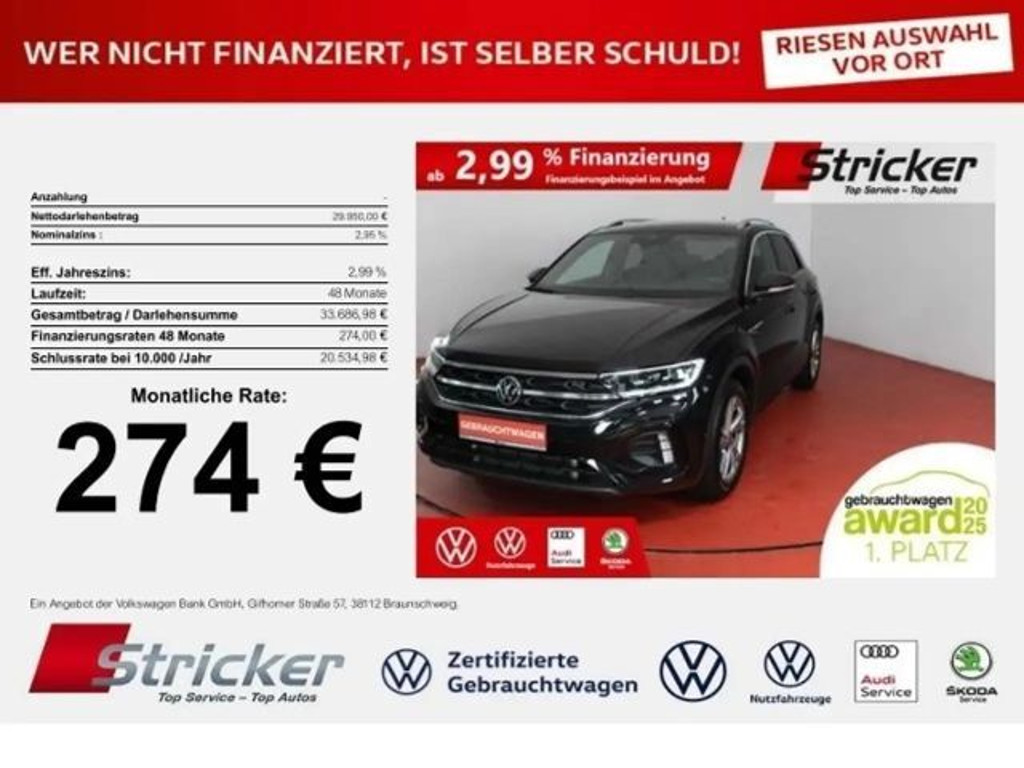 Volkswagen T-Roc DSG R-Line