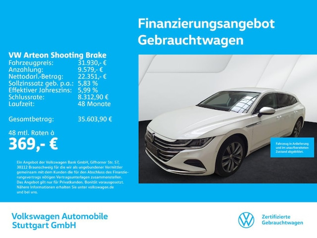 Volkswagen Arteon Shooting Brake DSG 2.0 TSI Elegance Elegance