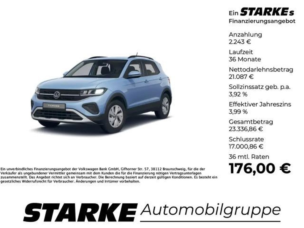 Volkswagen T-Cross Life 1.0 TSI