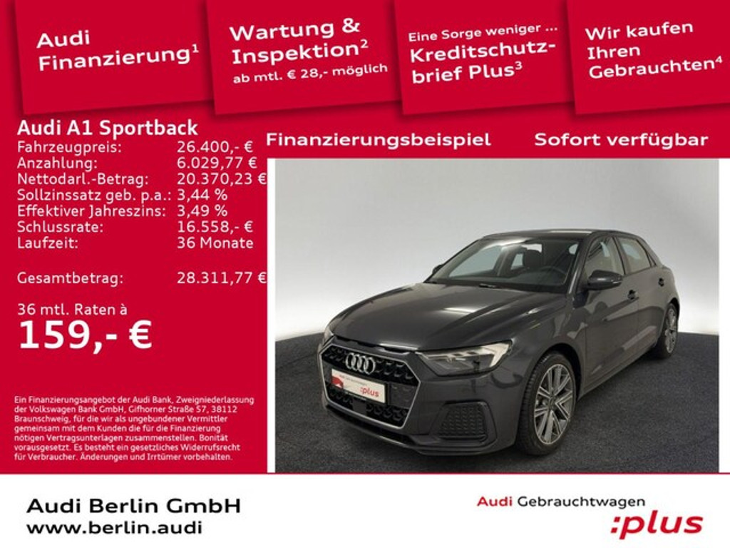 Audi A1 Sportback S-Tronic 25 TFSI