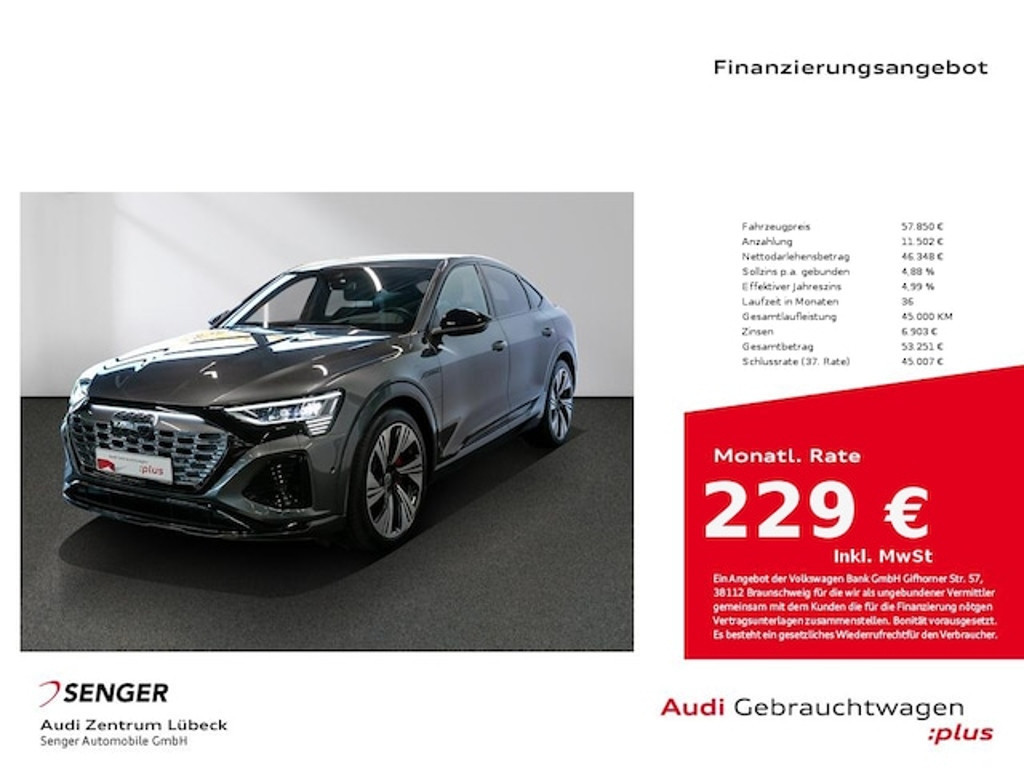 Audi Q8 e-tron Sportback Quattro S-Line 55