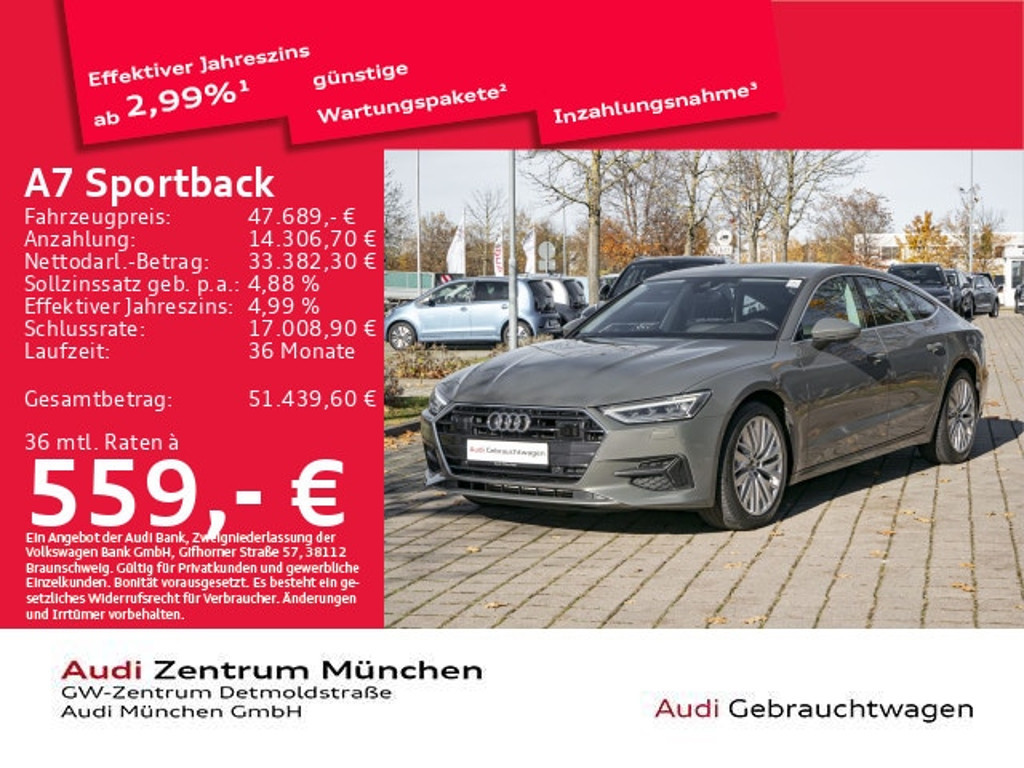 Audi A7 Sportback S-Tronic 45 TFSI