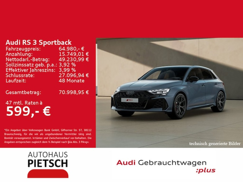 Audi RS3 Sportback Quattro S-Tronic