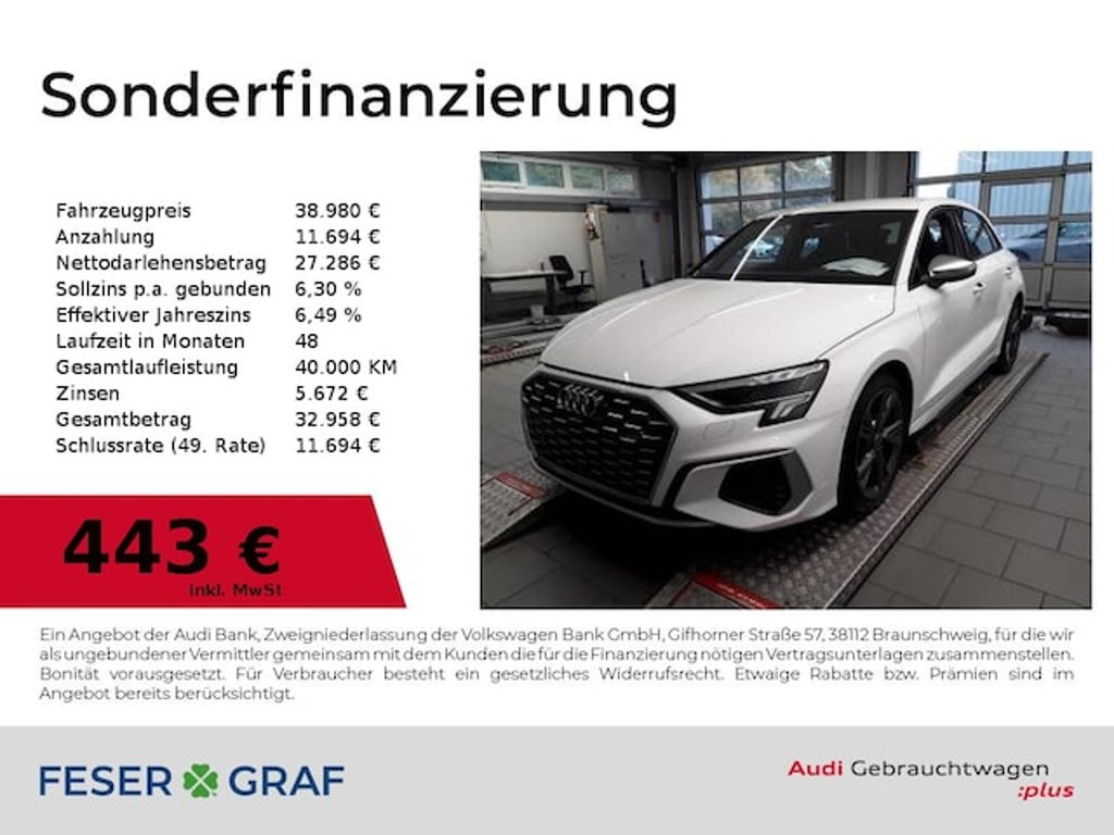 Audi S3 Sportback Quattro S-Tronic