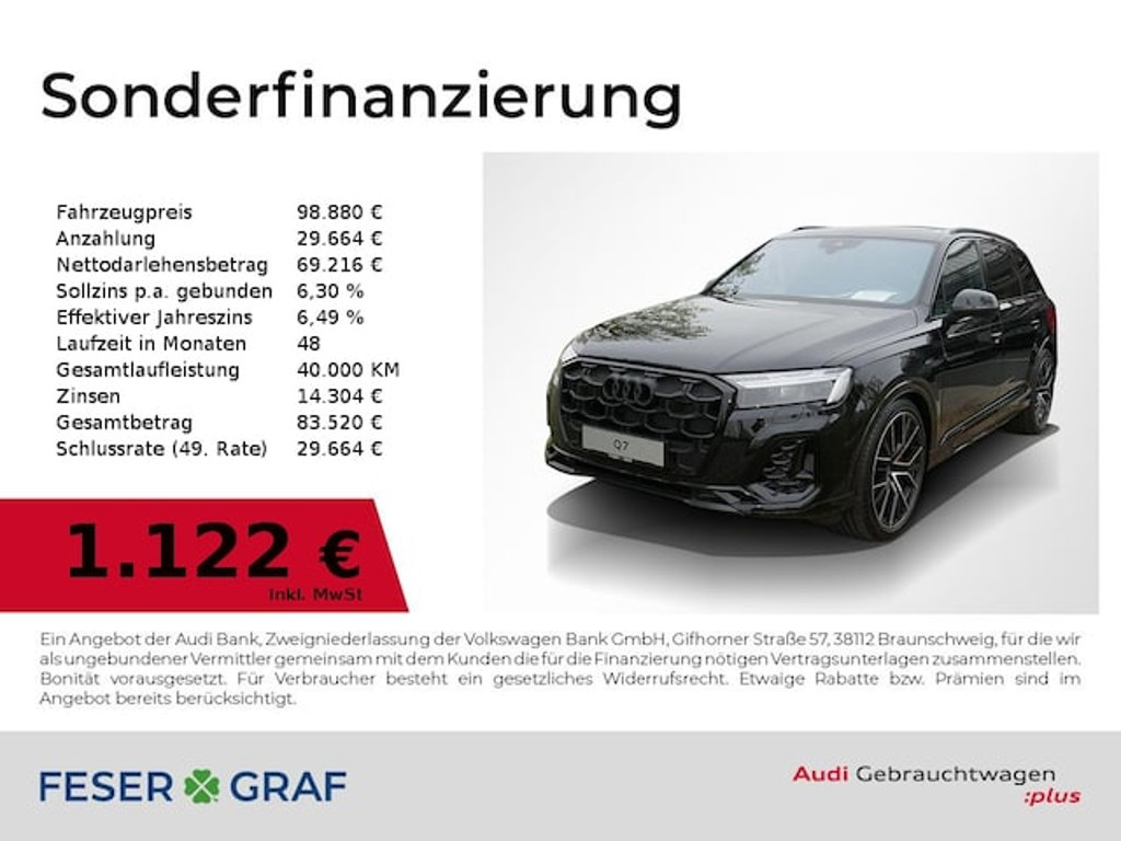 Audi Q7 Quattro S-Line Hybride 55 TFSI