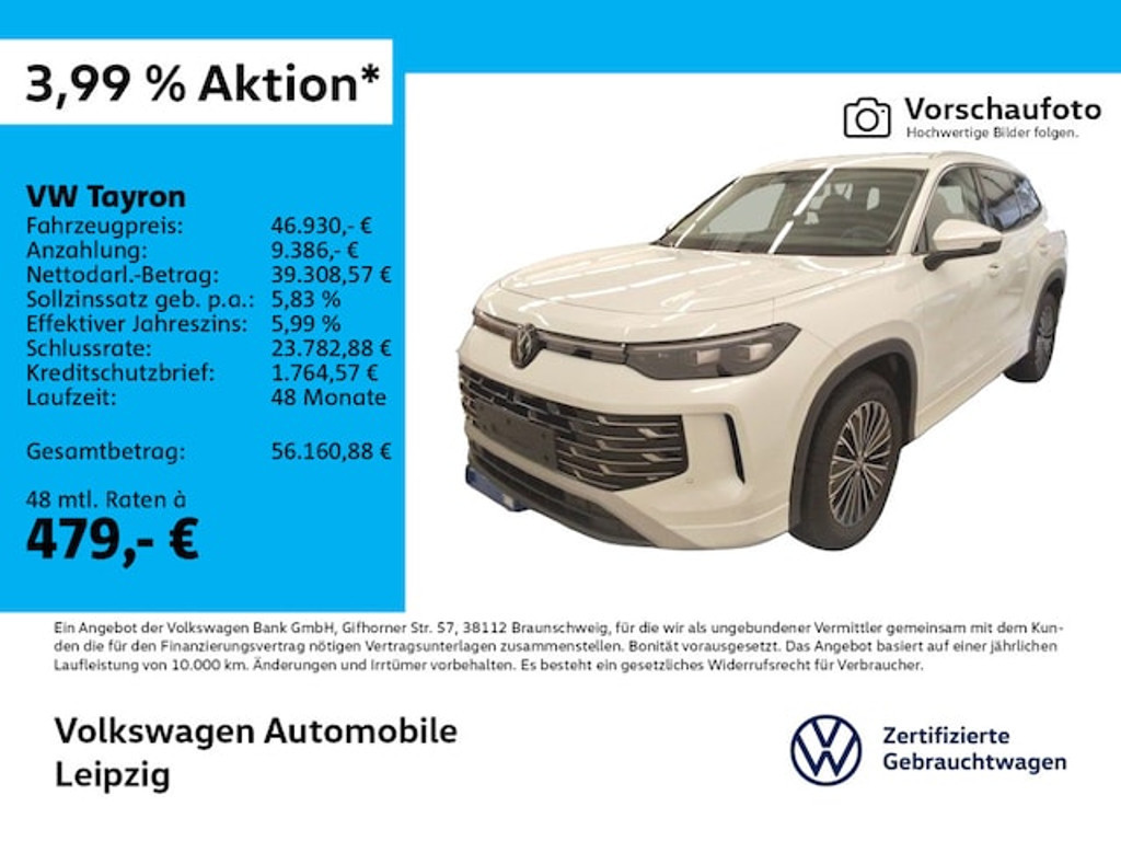Volkswagen Tayron DSG 2.0 TDI Elegance Elegance