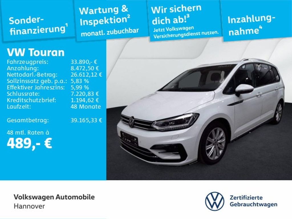 Volkswagen Touran DSG R-Line 1.5 TSI
