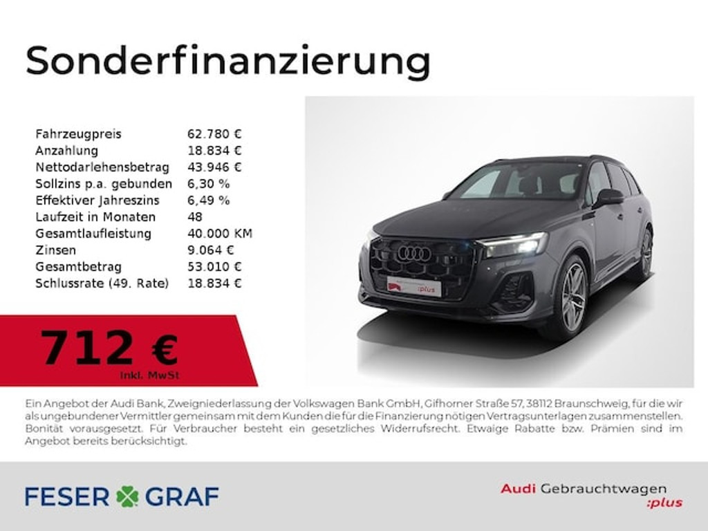 Audi Q7 Quattro S-Line 45 TDI
