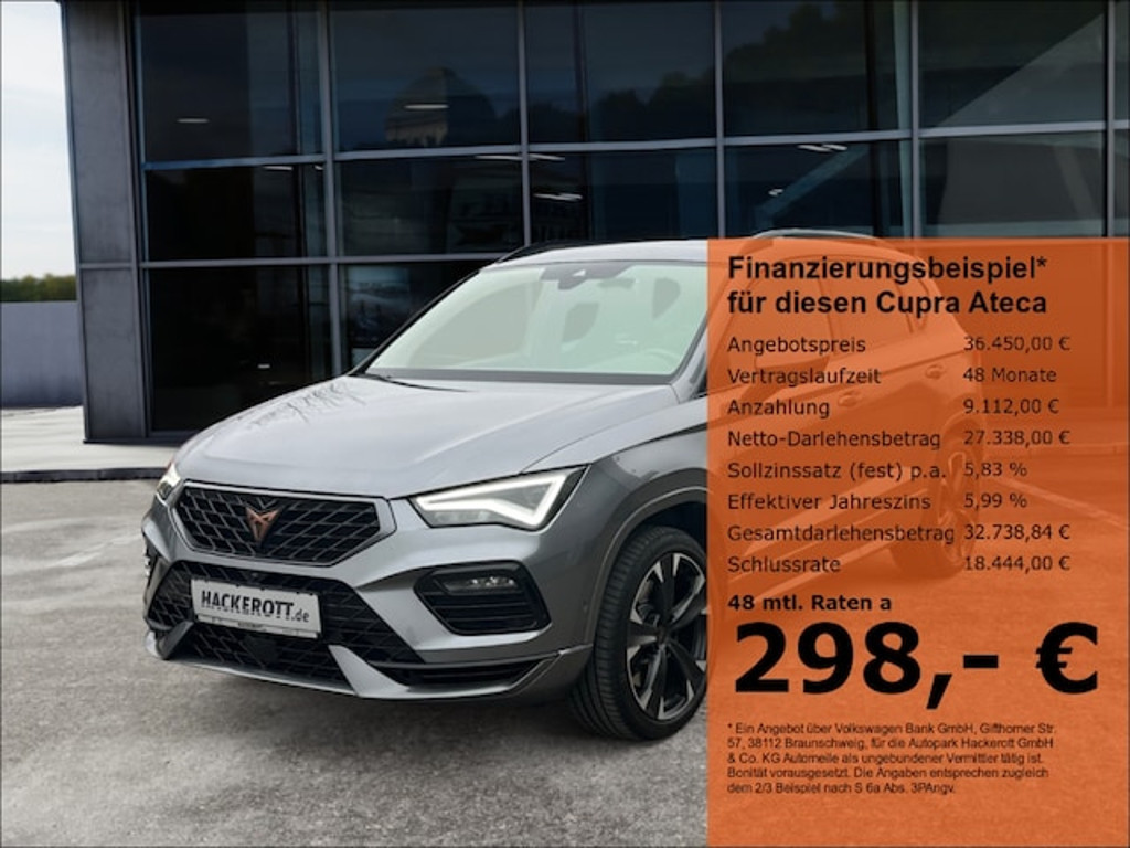 Cupra Ateca 4Drive 2.0 TSI DSG