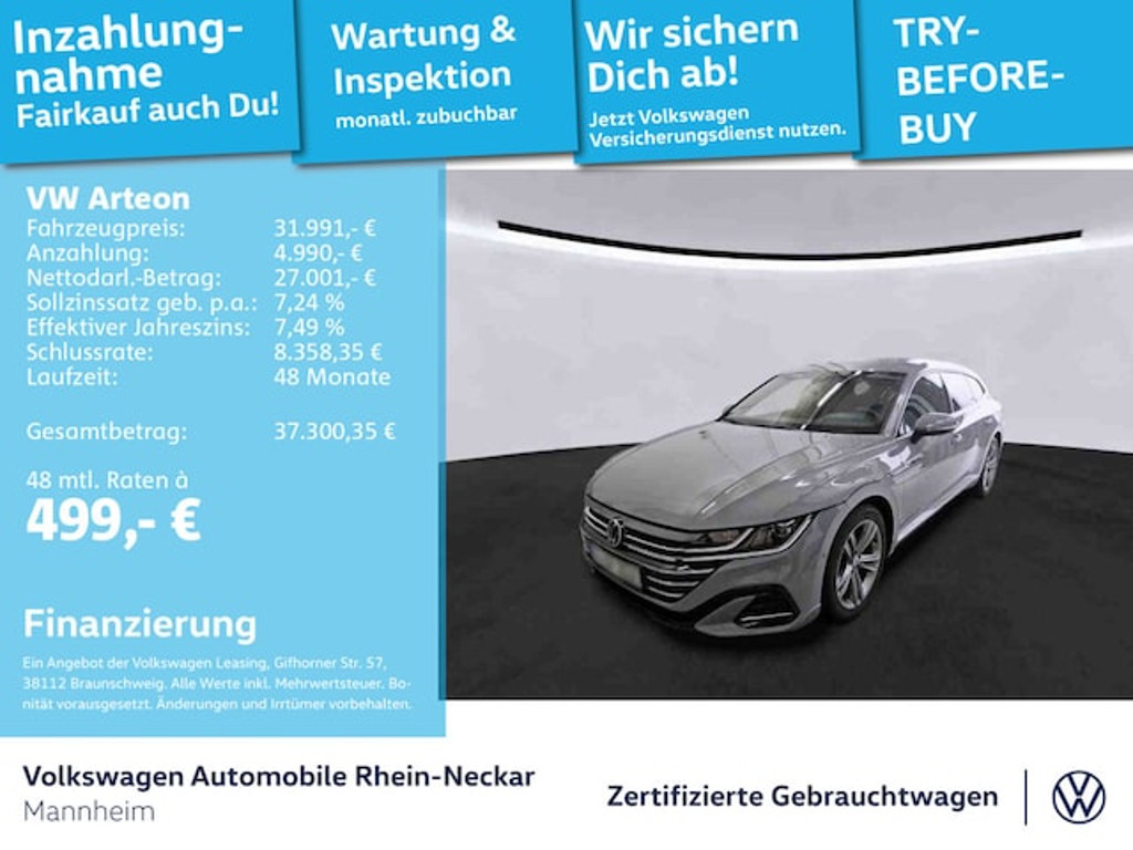 Volkswagen Arteon Shooting Brake DSG R-Line 2.0 TSI