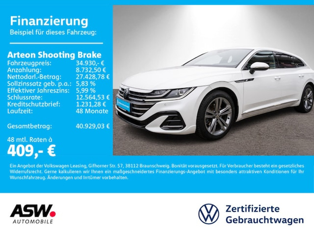 Volkswagen Arteon Shooting Brake DSG R-Line 2.0 TDI