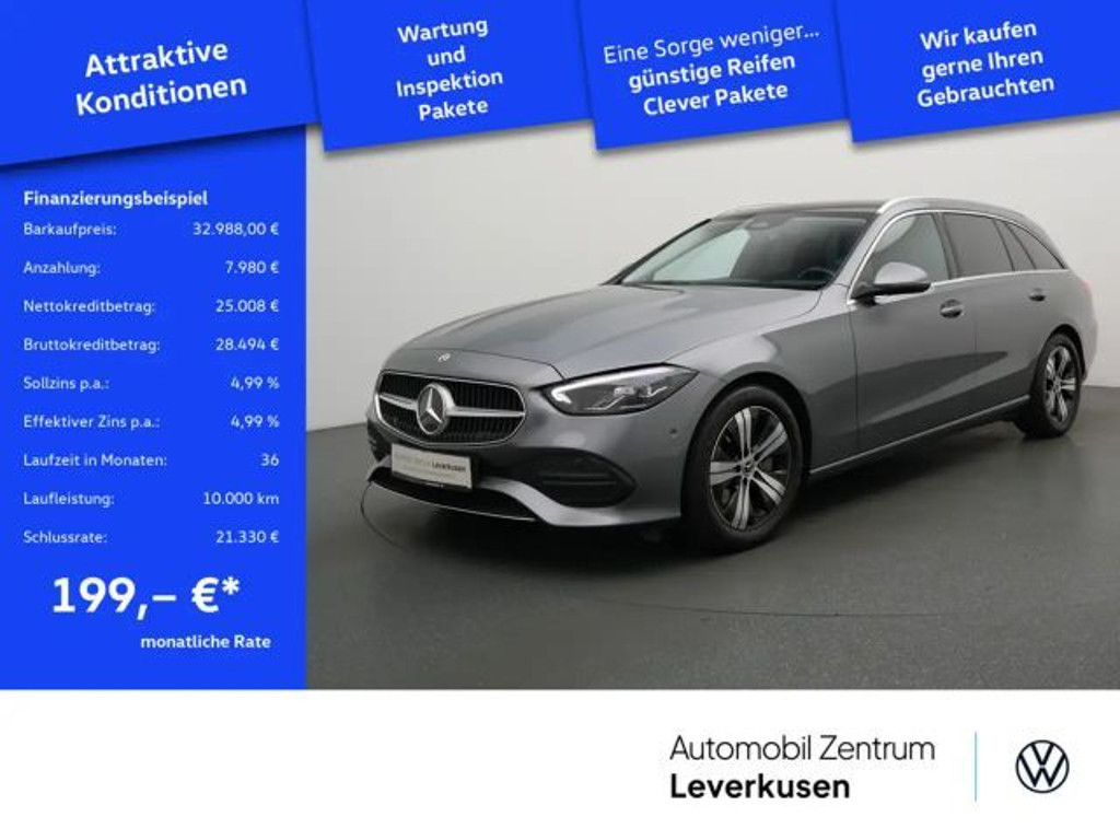Mercedes-Benz C-Klasse C 200 VIRT LEDER PANO SHZ PTS KAM NAVI