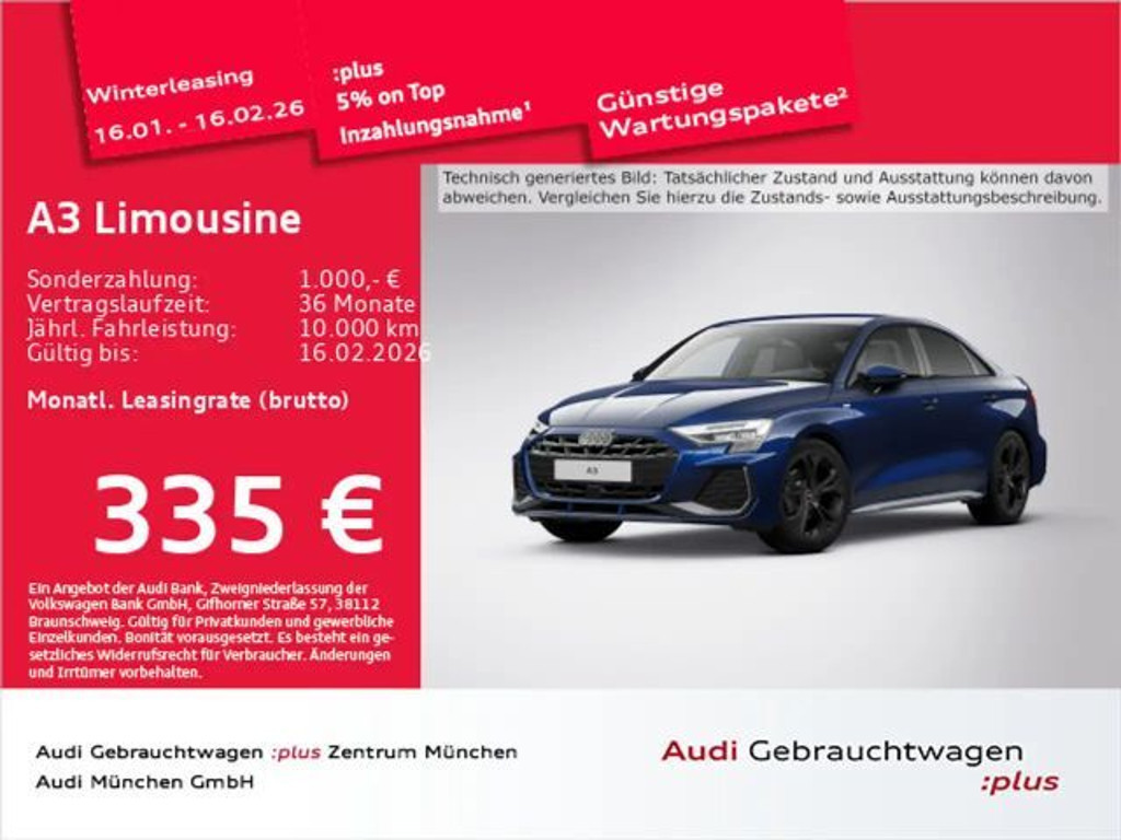 Audi A3 Sedan S-Line S-Tronic 30 TFSI