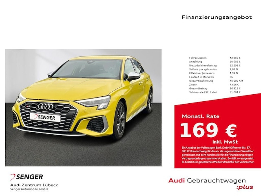 Audi S3 Sportback Quattro S-Tronic