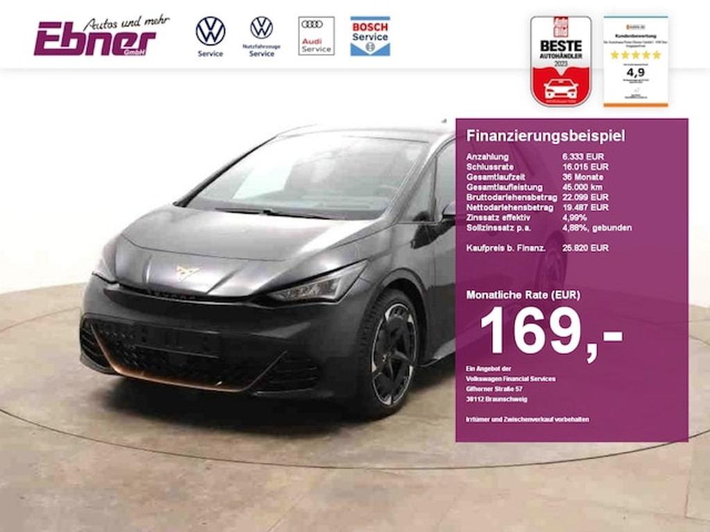 Cupra Born HEAD-UP+ACC+KAMERA+KEYLESS+LED+NAVI+SITZHZG+19 ALU!