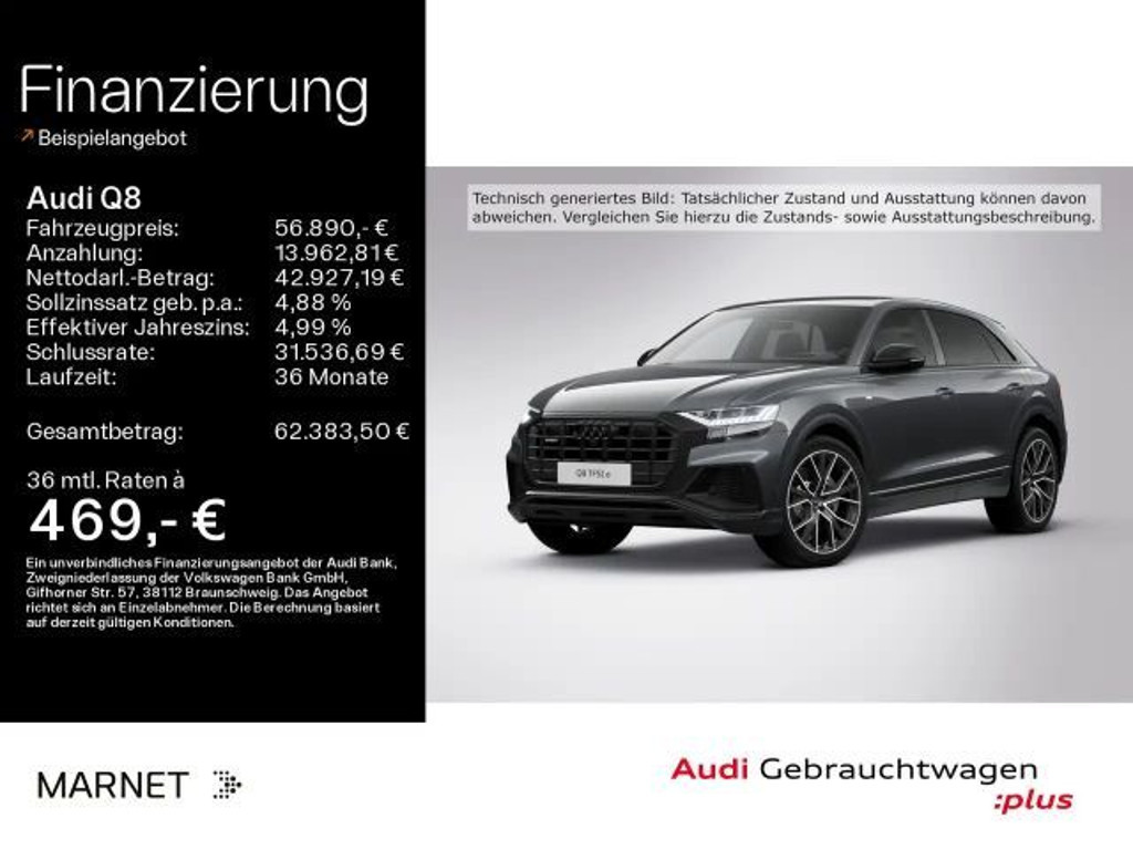 Audi Q8 Quattro S-Line Hybride 55 TFSI