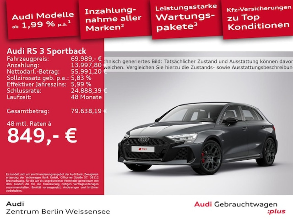 Audi RS3 Sportback Quattro S-Tronic