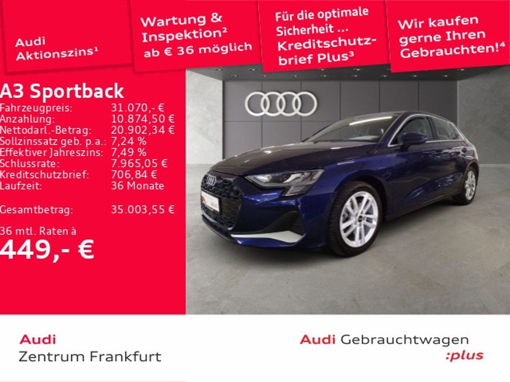 Audi A3 Sportback S-Tronic 35 TDI