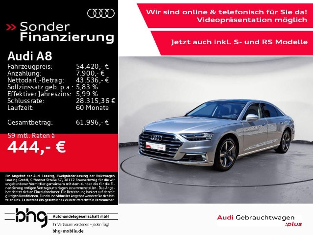 Audi A8 Quattro Hybride 60 TFSI
