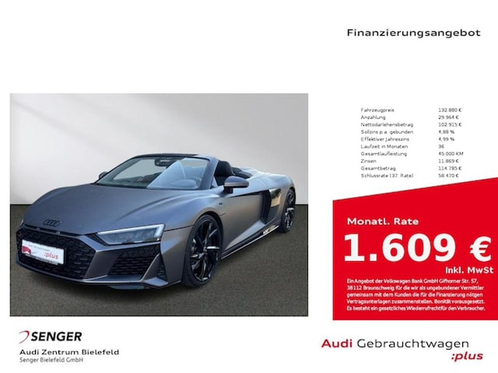 Audi R8 Spyder S-Tronic V10 Performance