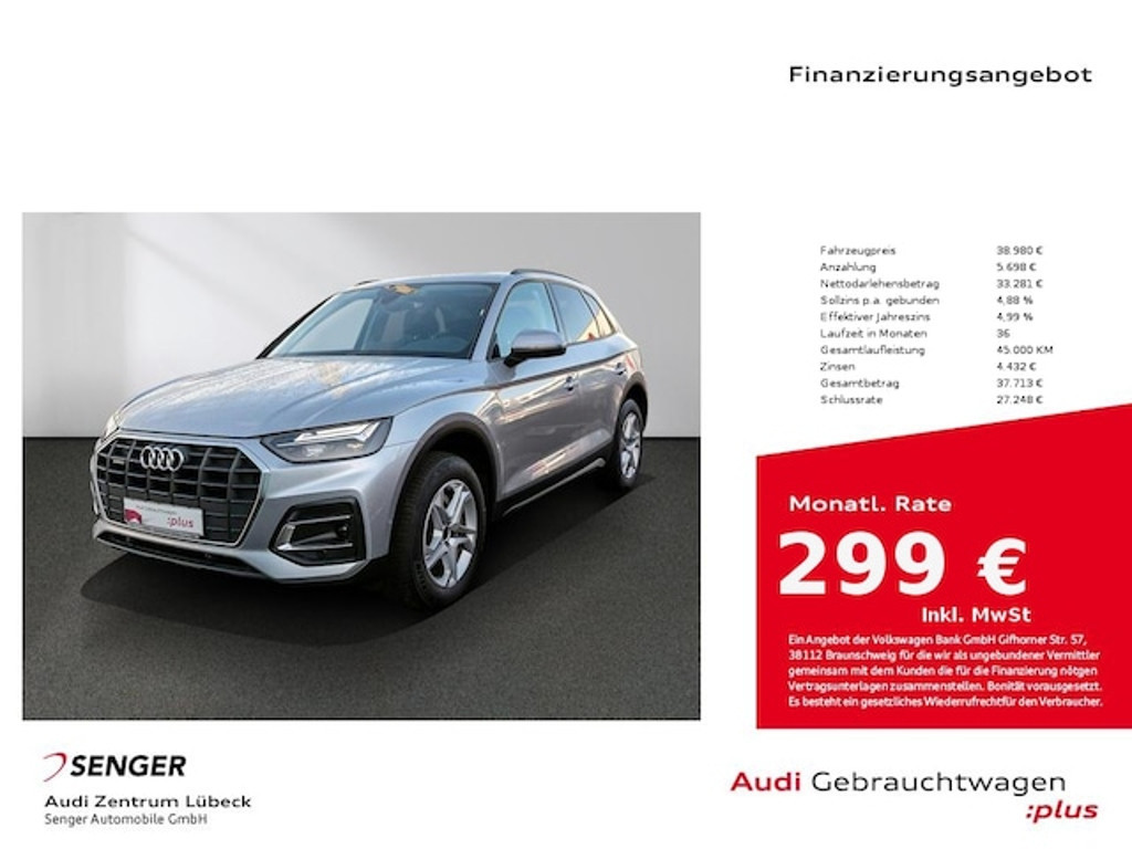 Audi Q5 Quattro S-Tronic 40 TFSI