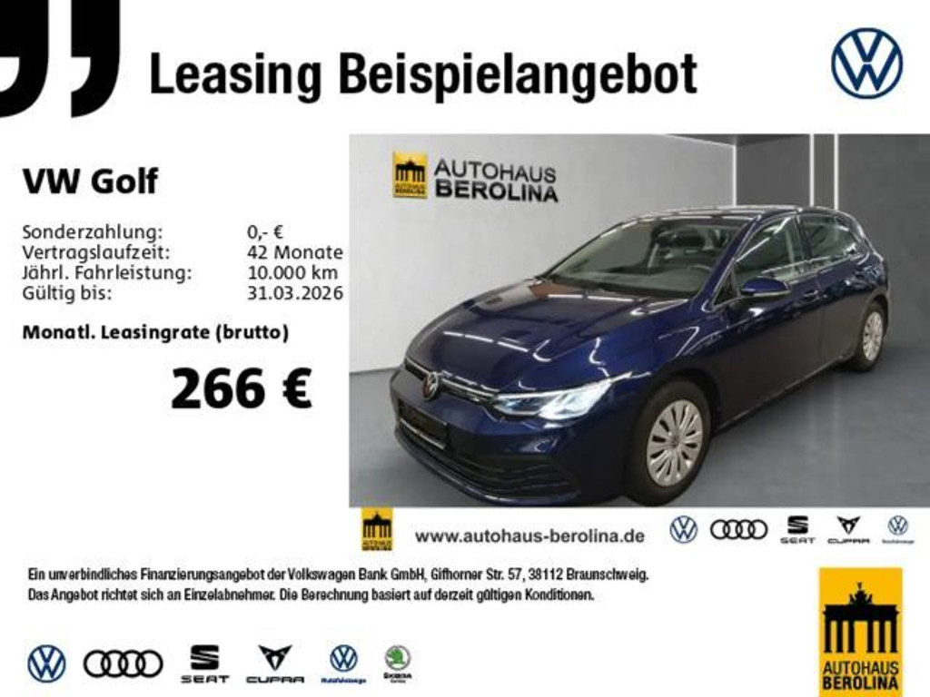Volkswagen Golf 1.0 TSI Golf VIII
