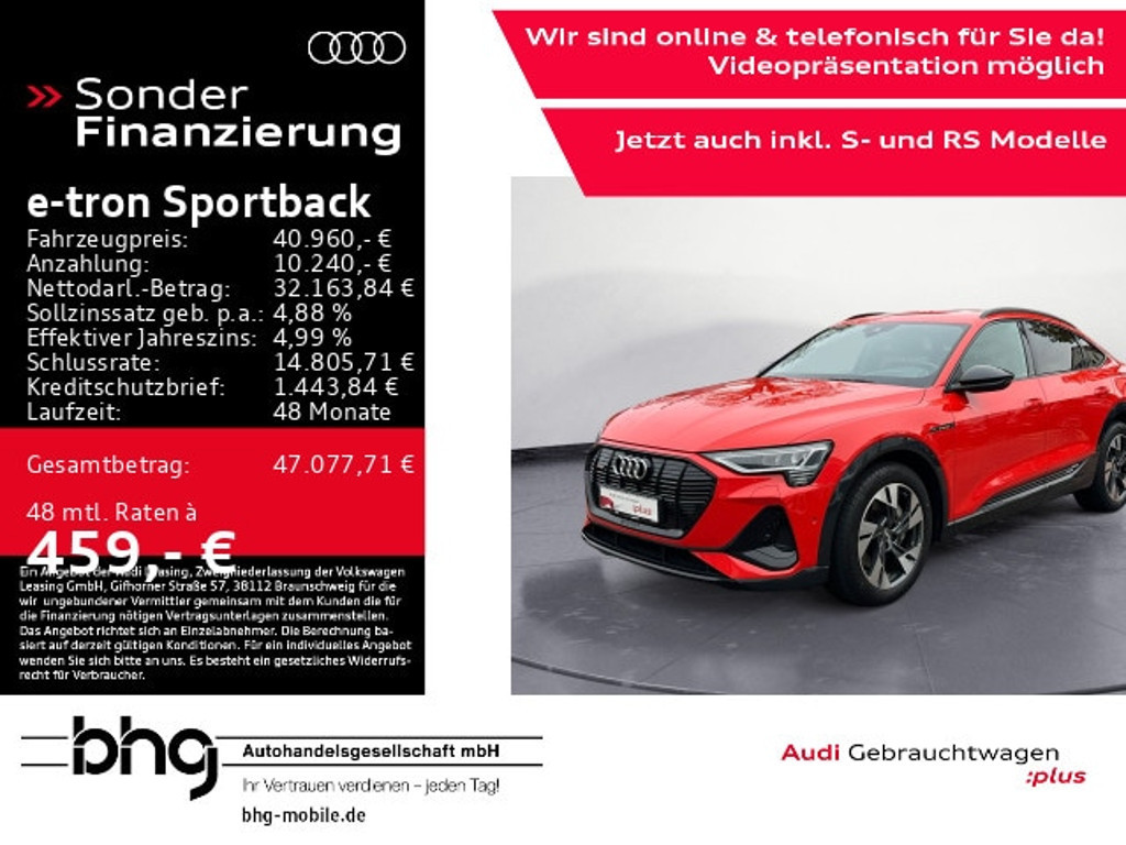 Audi e-tron Sportback Quattro 55