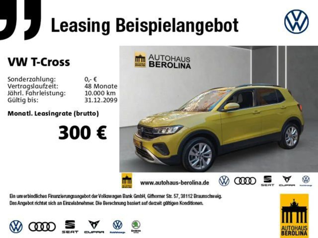 Volkswagen T-Cross DSG Life 1.5 TSI
